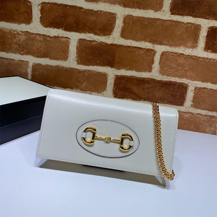 G*u*i horsebit 1955 wallet with chain