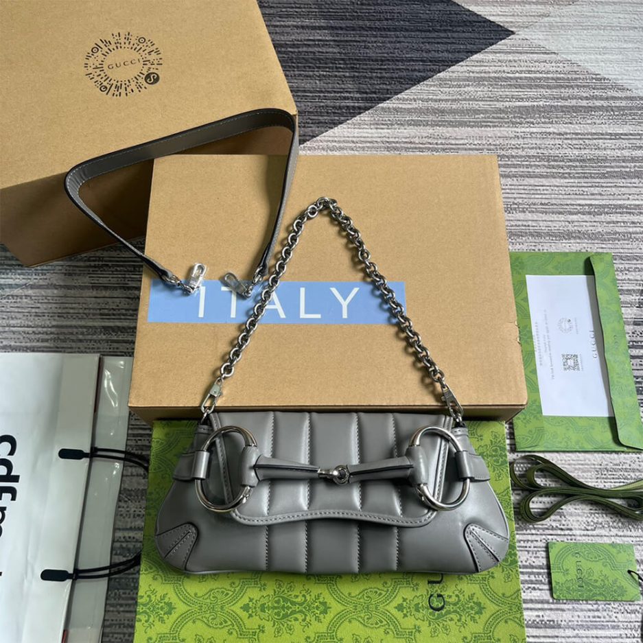 G*u*i horsebit chain small shoulder bag
