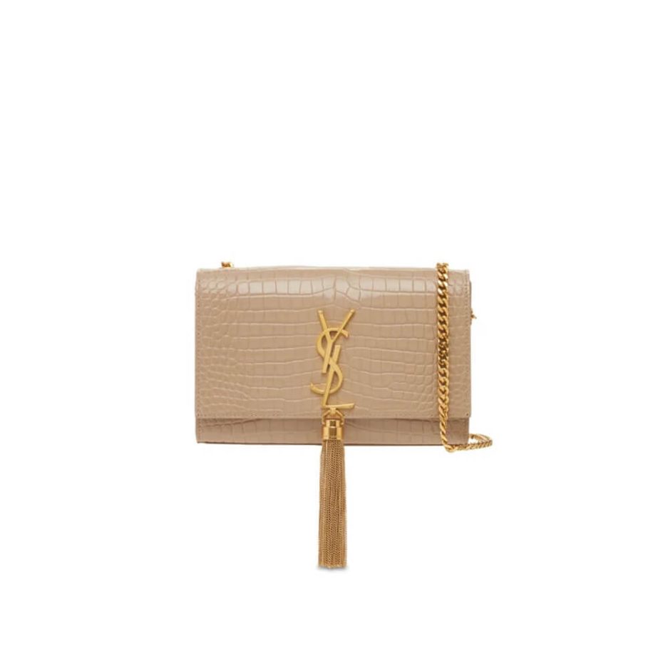 YSL KATE EMBOSSED SHOULDER BAG