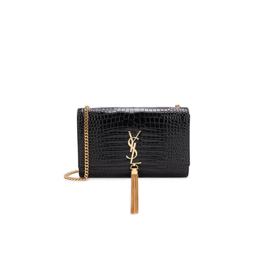 YSL KATE EMBOSSED SHOULDER BAG