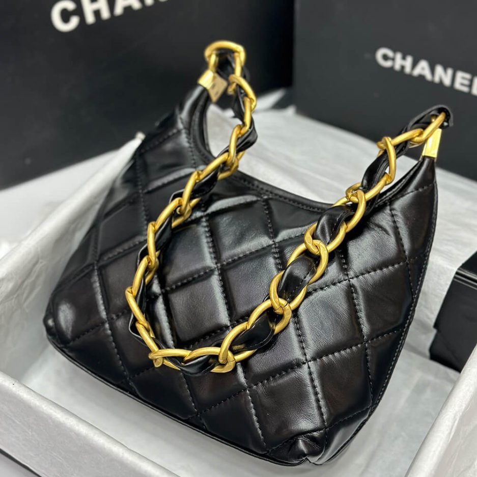 Ch*el small hobo bag