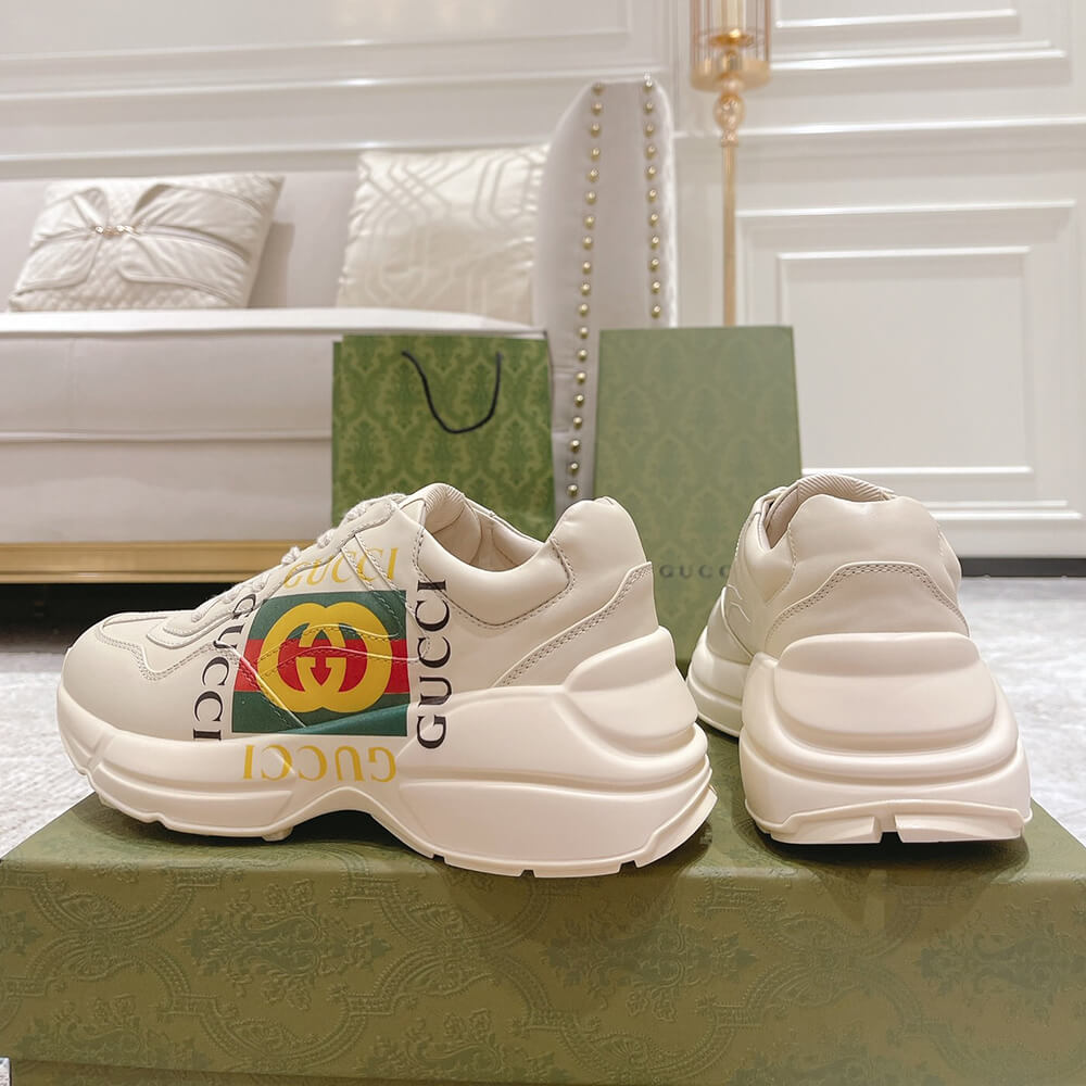 rhyton G*u*i logo leather sneaker