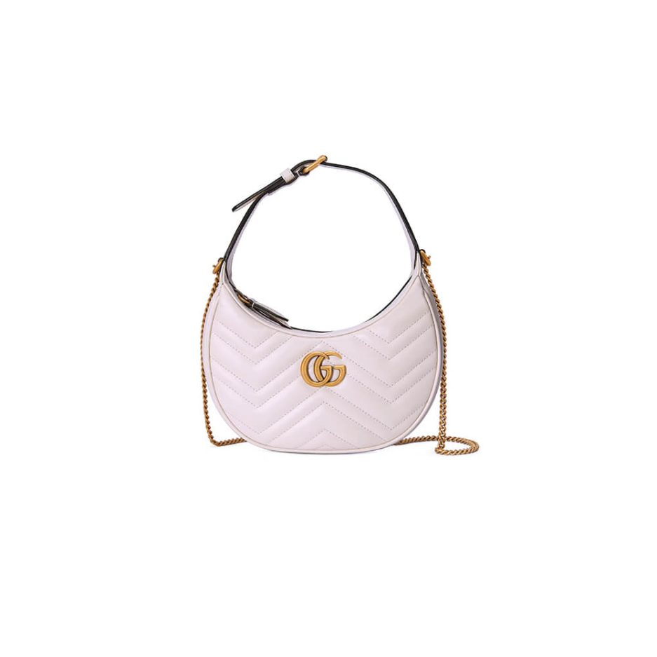 GG Marmont half-moon-shaped mini bag