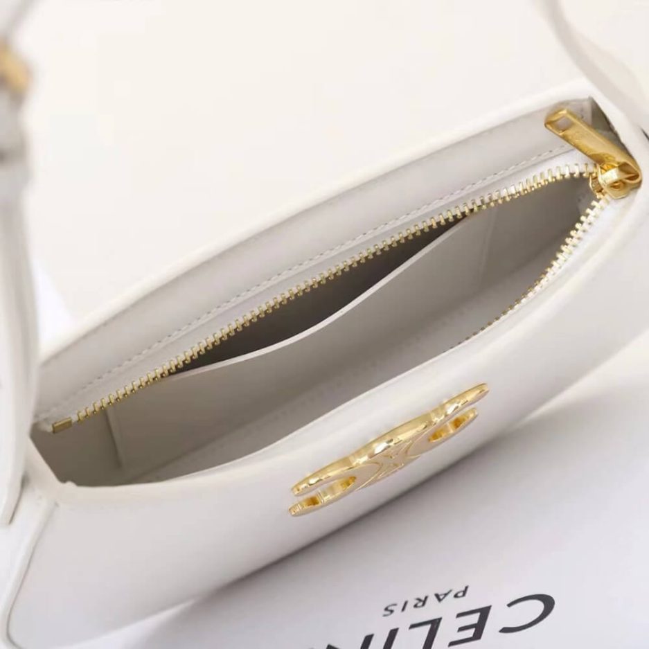 Ce**e medium tilly bag in shiny calfskin