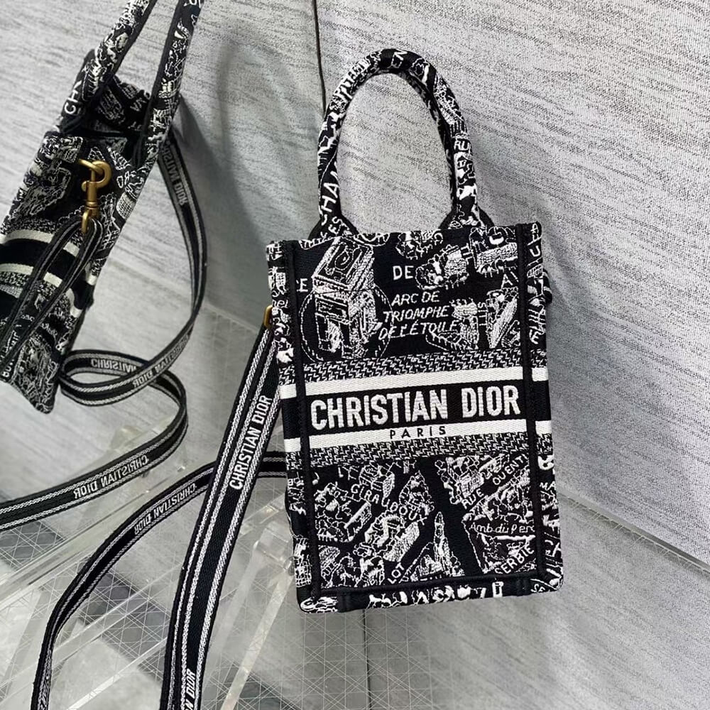 mini vertical D*or book tote