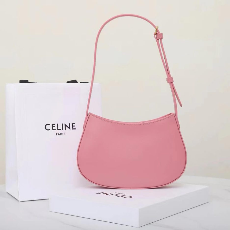 Ce**e medium tilly bag in shiny calfskin