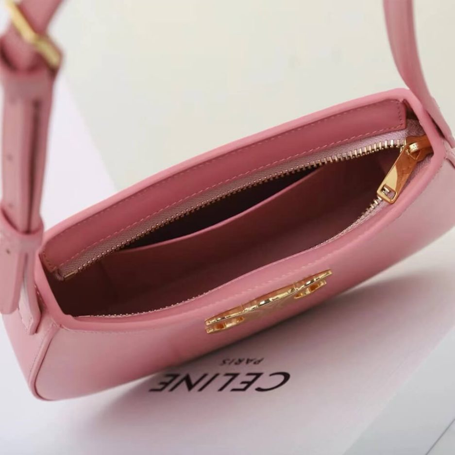 Ce**e medium tilly bag in shiny calfskin