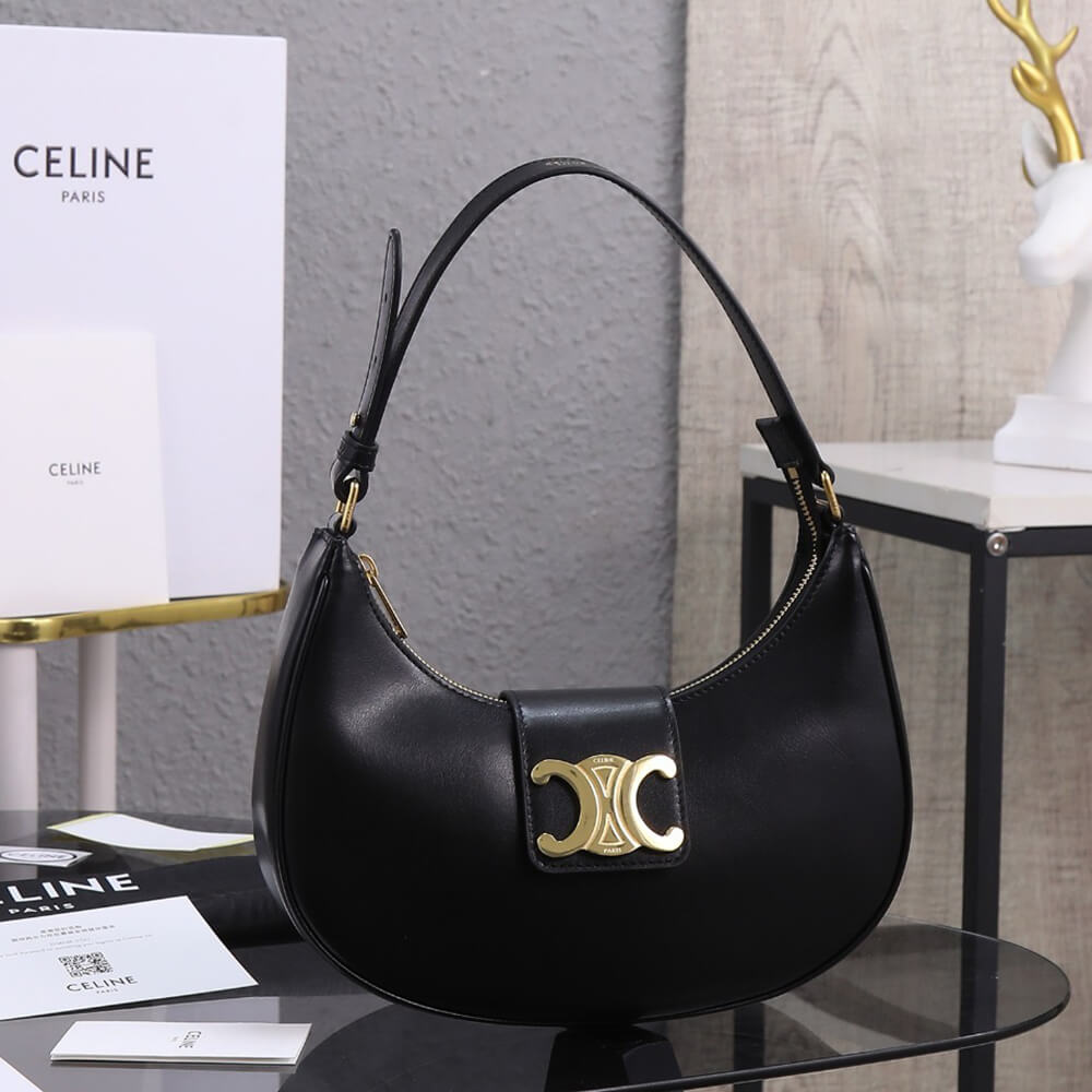 Ce**e medium ava triomphe bag in smooth calfskin