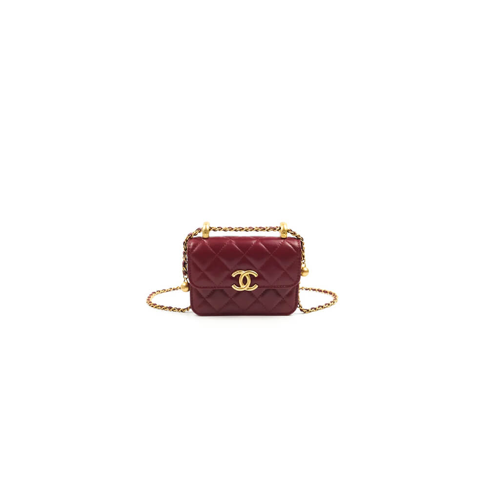 Ch*el mini clutch with chain(high-end grade)