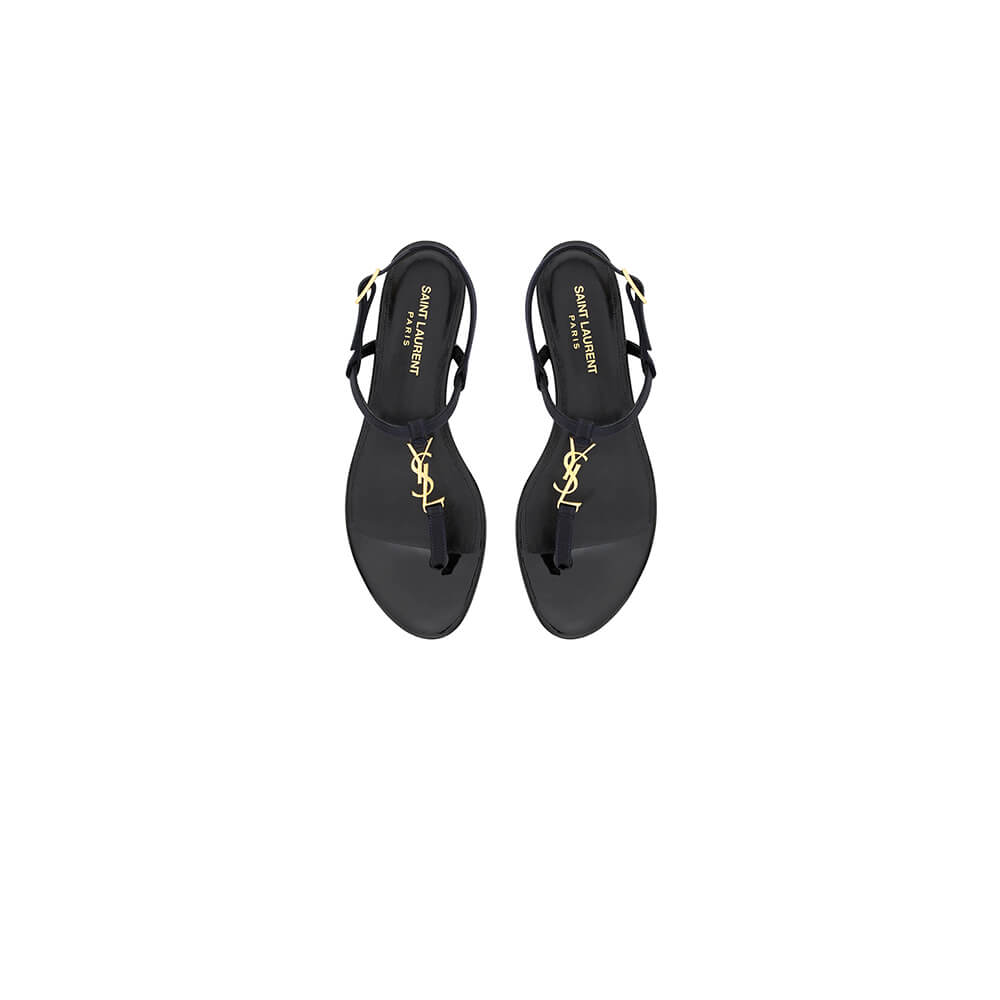 YSL CASSANDRA SANDALS IN SILK SATIN