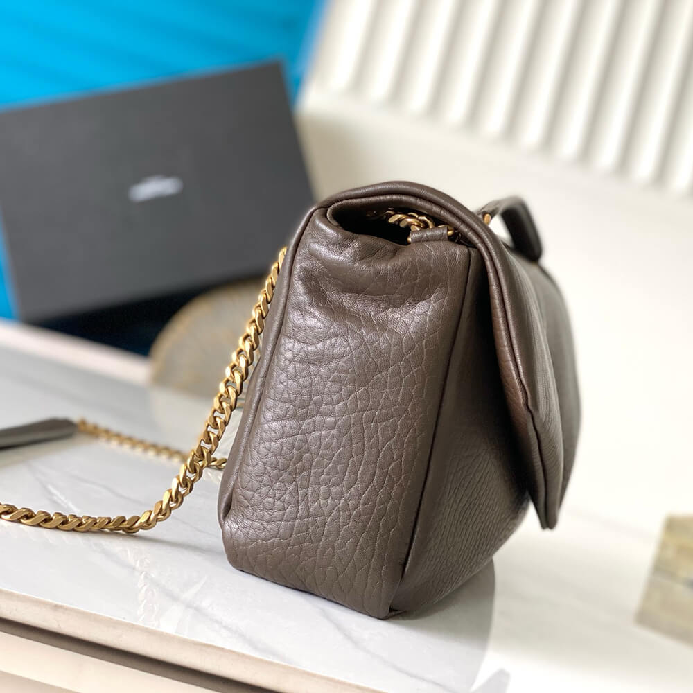 YSL Calypso large in grained lambskin