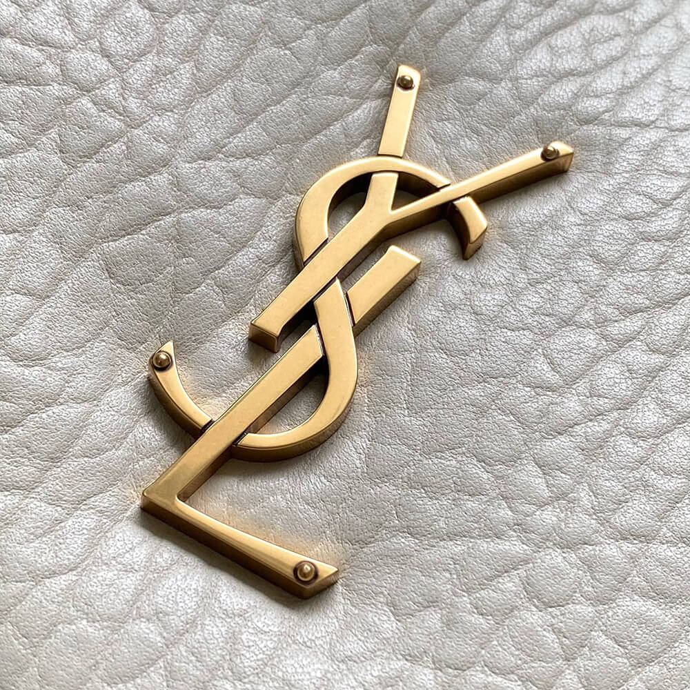 YSL Calypso large in grained lambskin