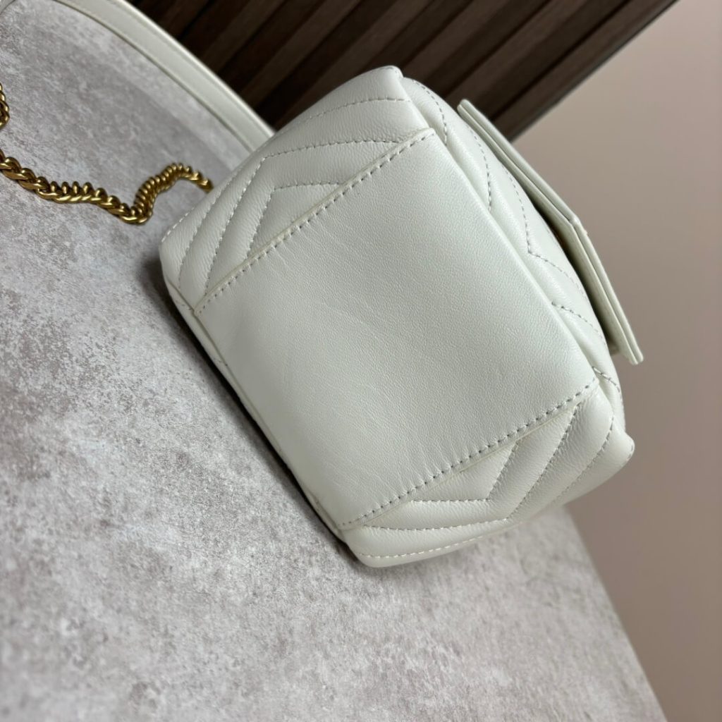 YSL Joe quilted lambskin mini bucket bag